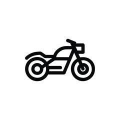Motor Bike Lined Icon
