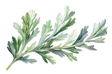 Fototapeta premium Watercolor Herbal Infusion Mist for Aromatherapy Wellness and Relaxation