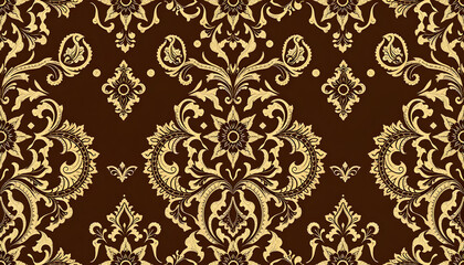 Paisley design Shawl pattern. Seamless Asian Textile Background. Damask seamless pattern, paisley pattern isolated with white highlights, png