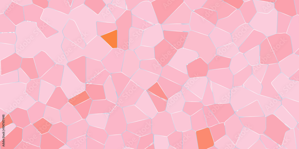 Poster abstract colorful broken stained glass background design with color line. geometric polygonal backgr