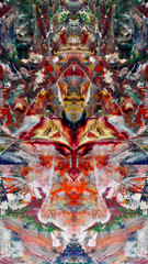 Abstract background art . Ethnic pattern. Mixtures of oil paint. Trendy hand painting canvas. Wall decor and Wall art prints Idea. 3D Texture. Art object