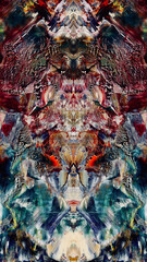 Abstract background art . Ethnic pattern. Mixtures of oil paint. Trendy hand painting canvas. Wall decor and Wall art prints Idea. 3D Texture. Art object