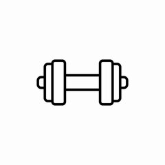 dumbbell icon sign vector
