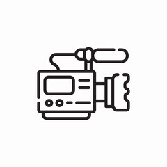movie camera icon sign vector