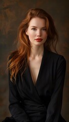 Fototapeta premium Elegant German Bracke Portrait in Professional Studio