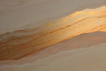 Art Oil and Acrylic wave line brushstroke smear blot painting. Abstract texture color stain...