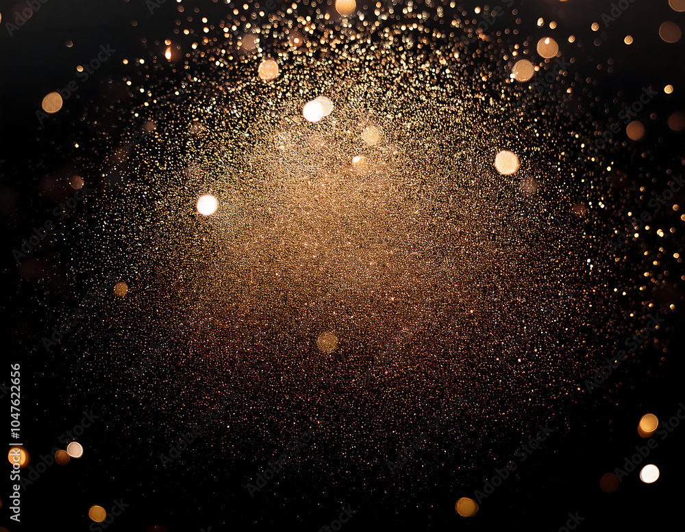 Poster design a subtle glitter gradient on a black background for added visual sparkle._1(233)