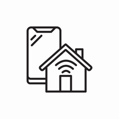 phone home wireless connection icon sign vector