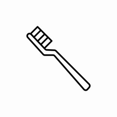 toothbrush teeth icon sign vector