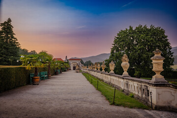 Fototapeta premium Wunderschöne Schlossgarten Krumau in Tschechien 