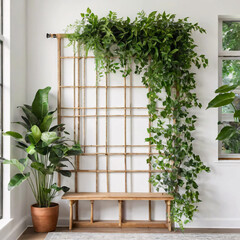 Plant over White Wall