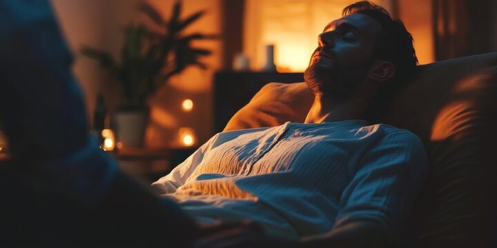 Therapist and patient in a supportive session