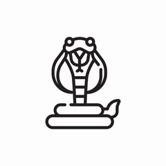 cobra snake icon sign vector