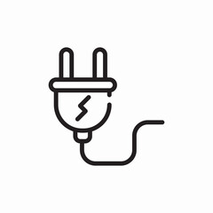 electricity plug icon sign vector