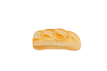 Milk bun with brown crust. The milk bun is ready to eat. The concept of freshness and simplicity. PNG format.