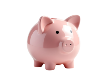 Piggy Bank isolated on transparent background