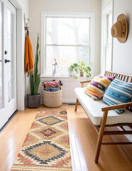 Hand Woven Kilim Jute Rugs Carpet