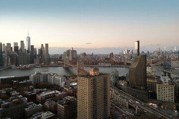 Manhattan and Brooklyn, NYC. New York City.