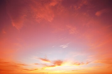 Beautiful romantic sunset background