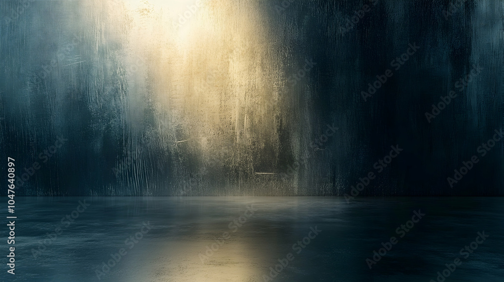 Poster brushed metal vignette: subtle vignette effect created by light reflections on brushed metal texture