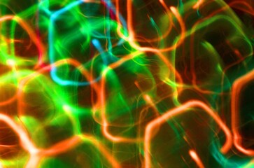 Colored abstract background presentation cover, combination colors waves and spots