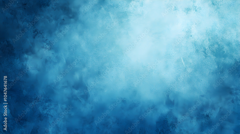Poster central light beam gradient: a blue gradient background with a textured grainy effect and a central 