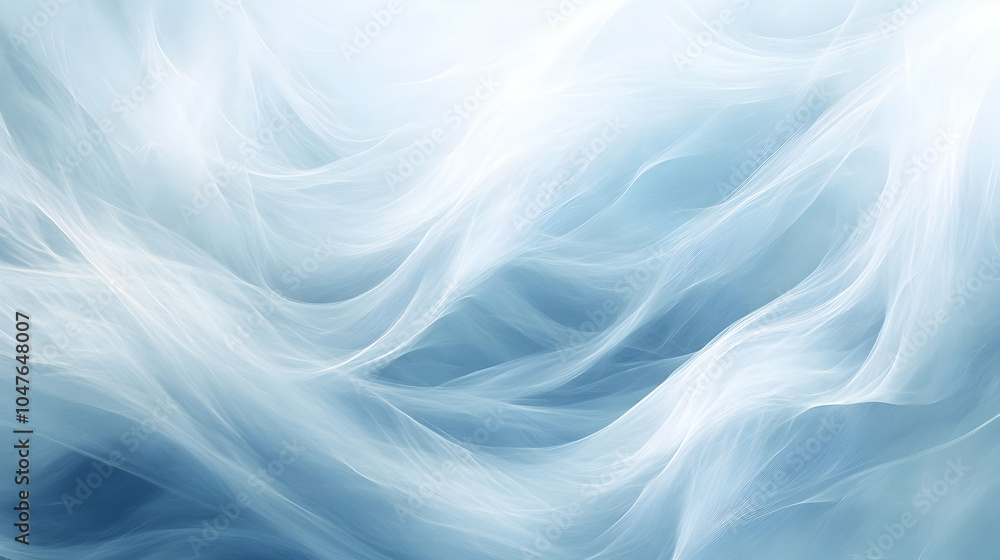 Poster soft blue and white gradient: an elegant abstract background featuring a smooth gradient of light bl