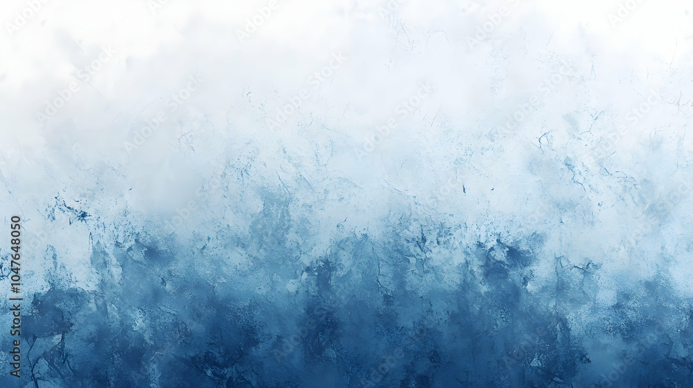 Poster soft blue and white gradient: an elegant abstract background featuring a smooth gradient of light bl