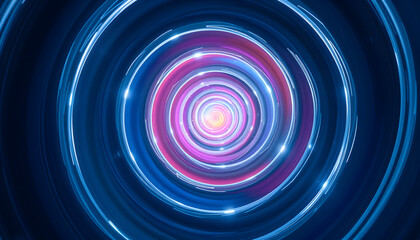 Fototapeta premium Spiral color isolated with white highlights, png