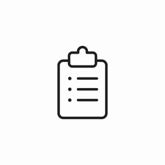 clipboard check list icon sign vector