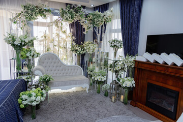 Luxurious living room with elegant decor