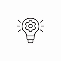 idea settings icon sign vector