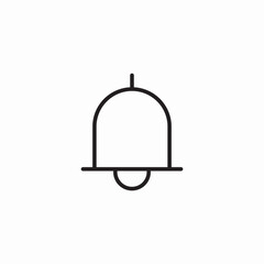 notification bell icon sign vector