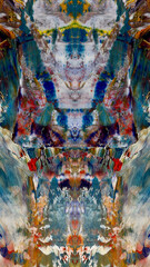 Abstract background art . Ethnic pattern. Mixtures of oil paint. Trendy hand painting canvas. Wall decor and Wall art prints Idea. 3D Texture. Art object