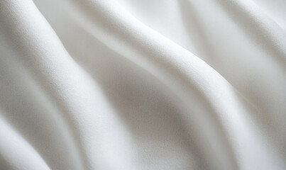 Elegant White Satin Texture with Light and Shadows