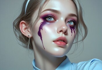 Expressive beauty with unique makeup art