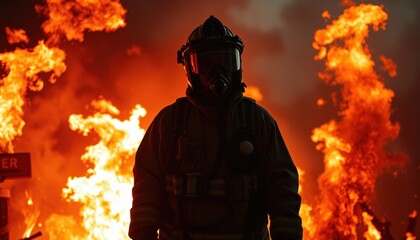 Bravery amidst flames a firefighter's stand