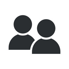 User group icon in black design
