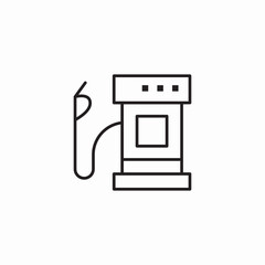 petrol station pump icon sign vector © Nijat