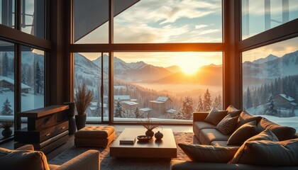 Cozy mountain retreat with stunning sunset view