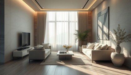 Modern living room interior design