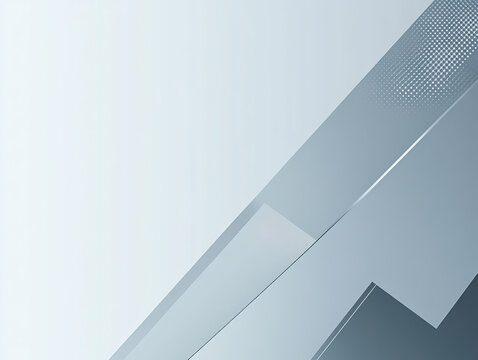 Steel, gray, corporate PowerPoint background with flat geometric shapes and abstract minimalist patterns, featuring ample copy space for clean, professional presentation slide designs
