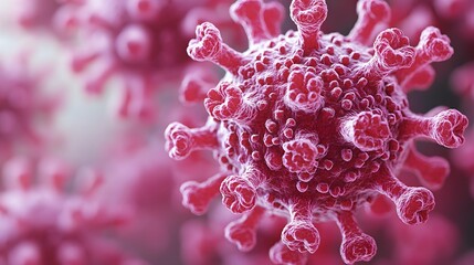 Detailed Visualization of a Virus Cell Structure