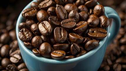 Fototapeta premium coffee beans background 