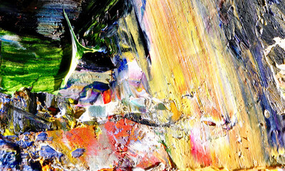 Abstract background art . Ethnic pattern. Mixtures of oil paint. Trendy hand painting canvas. Wall decor and Wall art prints Idea. 3D Texture. Art object