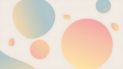 A calming abstract illustration featuring soft fluid shapes in serene pastel tones for relaxation and mindfulness