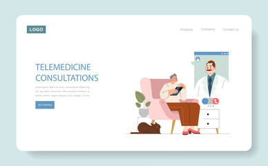 Patient Centric Care. Flat Vector Illustration