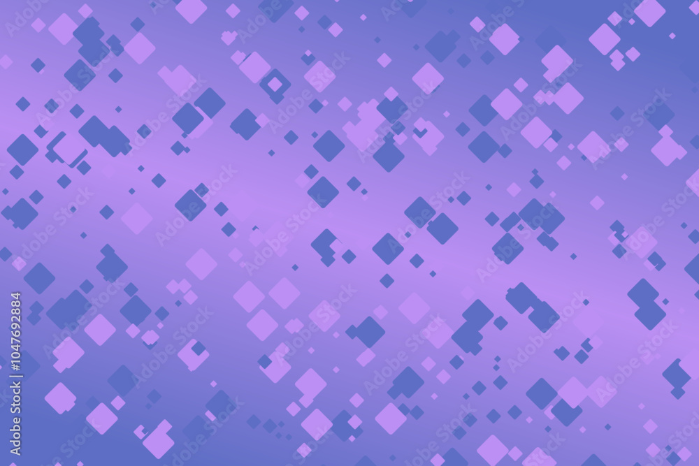 Aufkleber gradient random particle background design - abstract vector graphic with rounded squares
