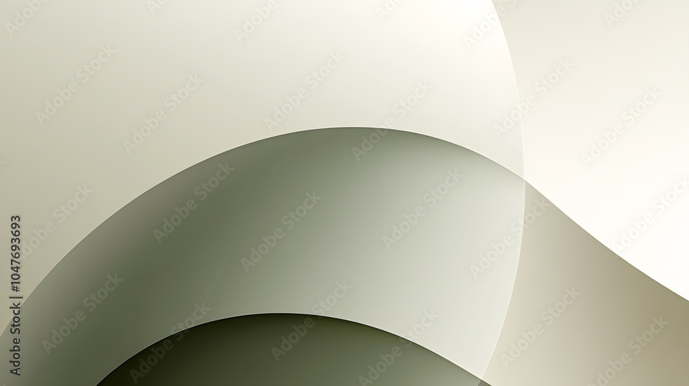 Poster soft gradients and gentle curves create an inviting atmosphere in a minimalist design setting