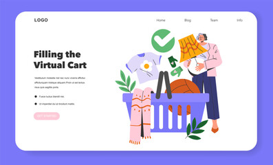 Cyber Monday. Flat Vector Illustration